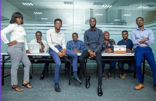 Team in an office